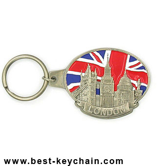 souvenir gift london metal emboss keychain