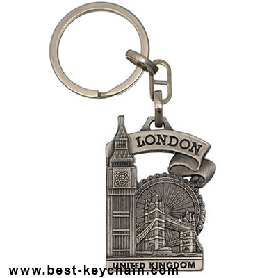 emboss london uk souvenir metal keychain