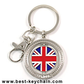 souvenir spinner United Kingdom flag keychain