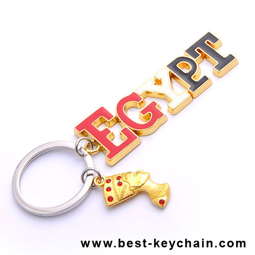 souvenir metal egypt gift kaiserin letter keychain