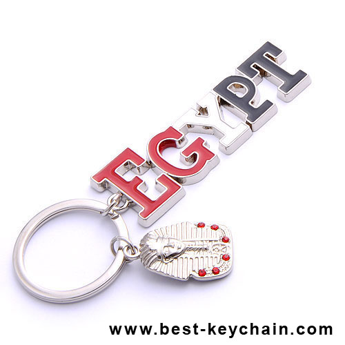 souvenir metal egypt pharaoh letter key chain