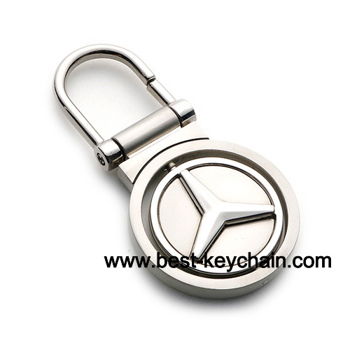 metal mercedes benz auto logo keychain