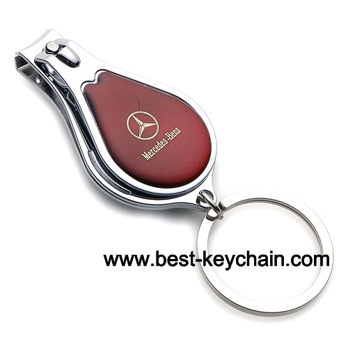 mercedes benz logo nail clipper keychain