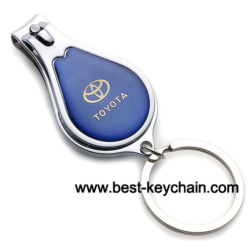 toyota auto logo nail clipper key chain