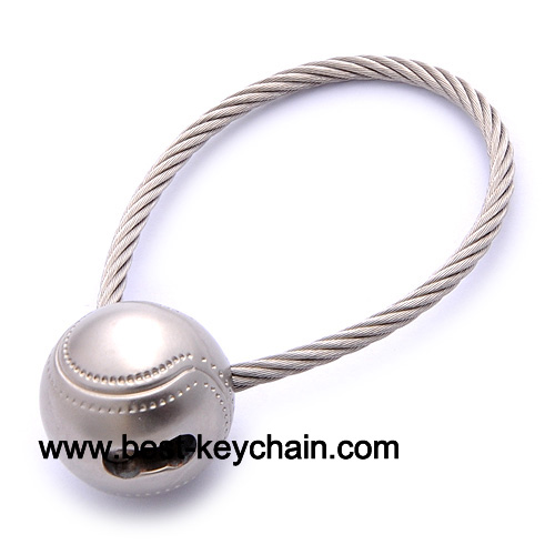 metal 3d baseball strap keychain promotion gift