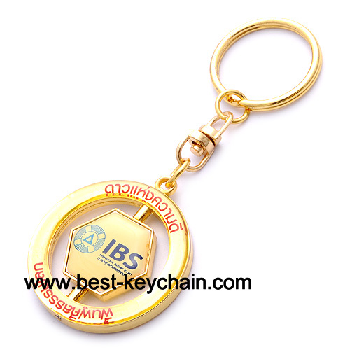 Metal gold epoxy ibs key holder