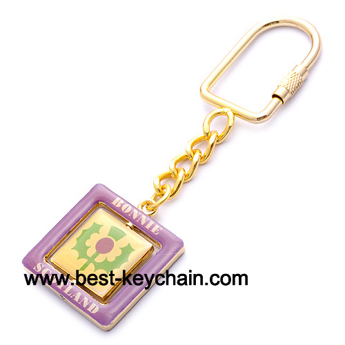souvenir gold bonnie metal key ring