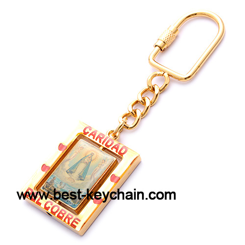 souvenir gold metal de jesus key ring