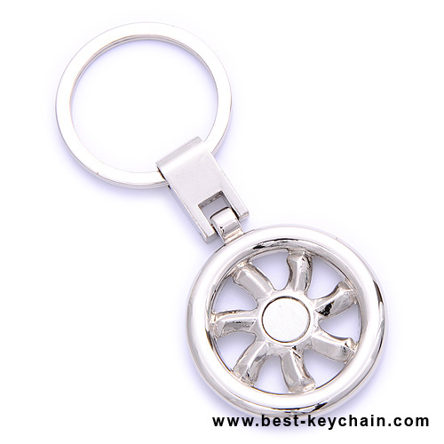 3d car wheel metal keychains