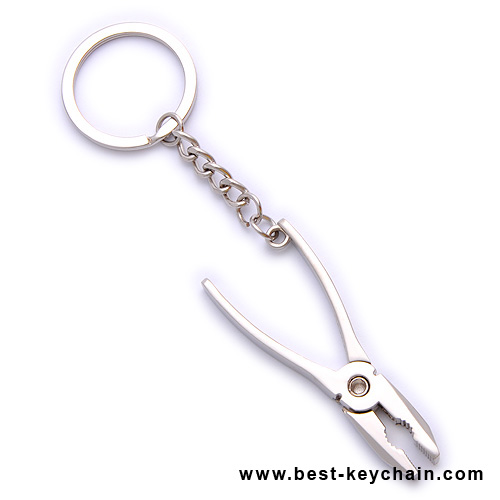 3d pliers metal key chain