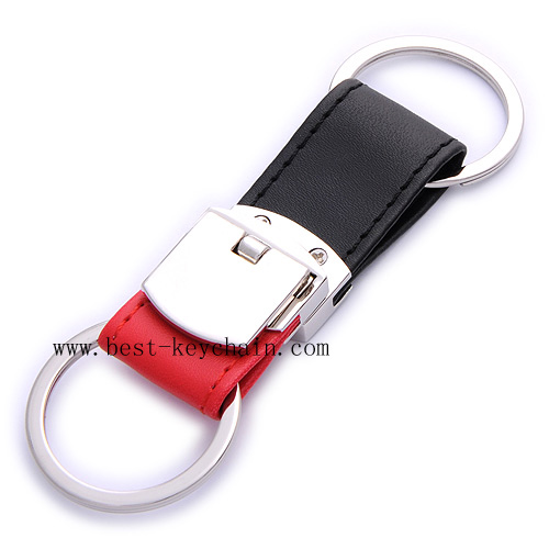 NOVELTY METAL AND LEATHER KEYCHAINS