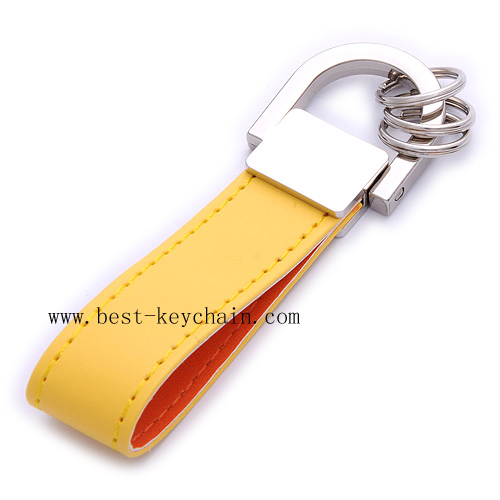 METAL AND LEATHER KEYCHAINS