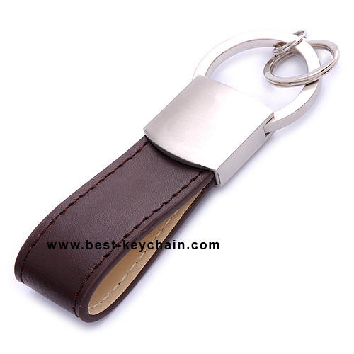 EMBOSS LOGO FOR PROMOTION LEATHER KEY CHAIN