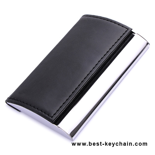 BUSINESS CARD HOLDER FOR MEATL AND LEATHER