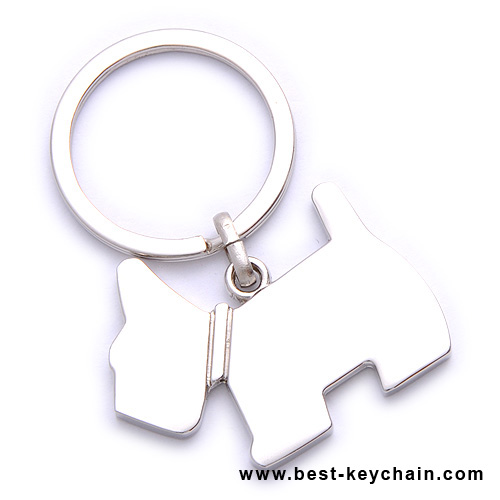 dog key rings 3d metal material