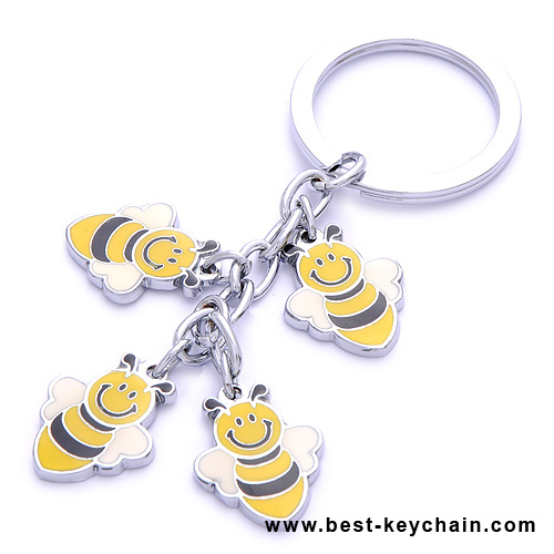honeybee shape keychain