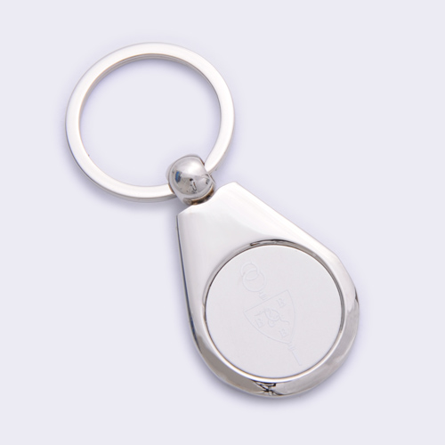 round shape keychains metal