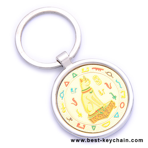 round shape souvenir egypt keychain cheap price