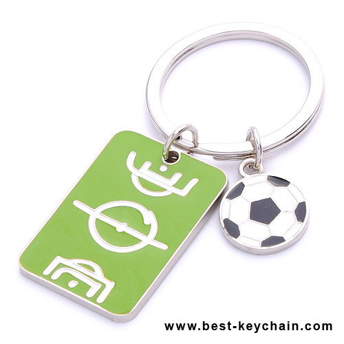 souvenir football field metal keychains