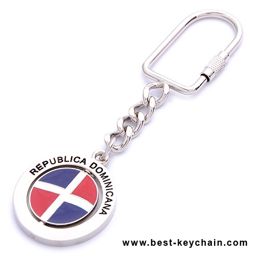 souvenir spinner republica dominicana keychain