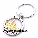 metal souvenir emboss logo amsterdam key ring