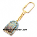 russia metal gold moscow key chain